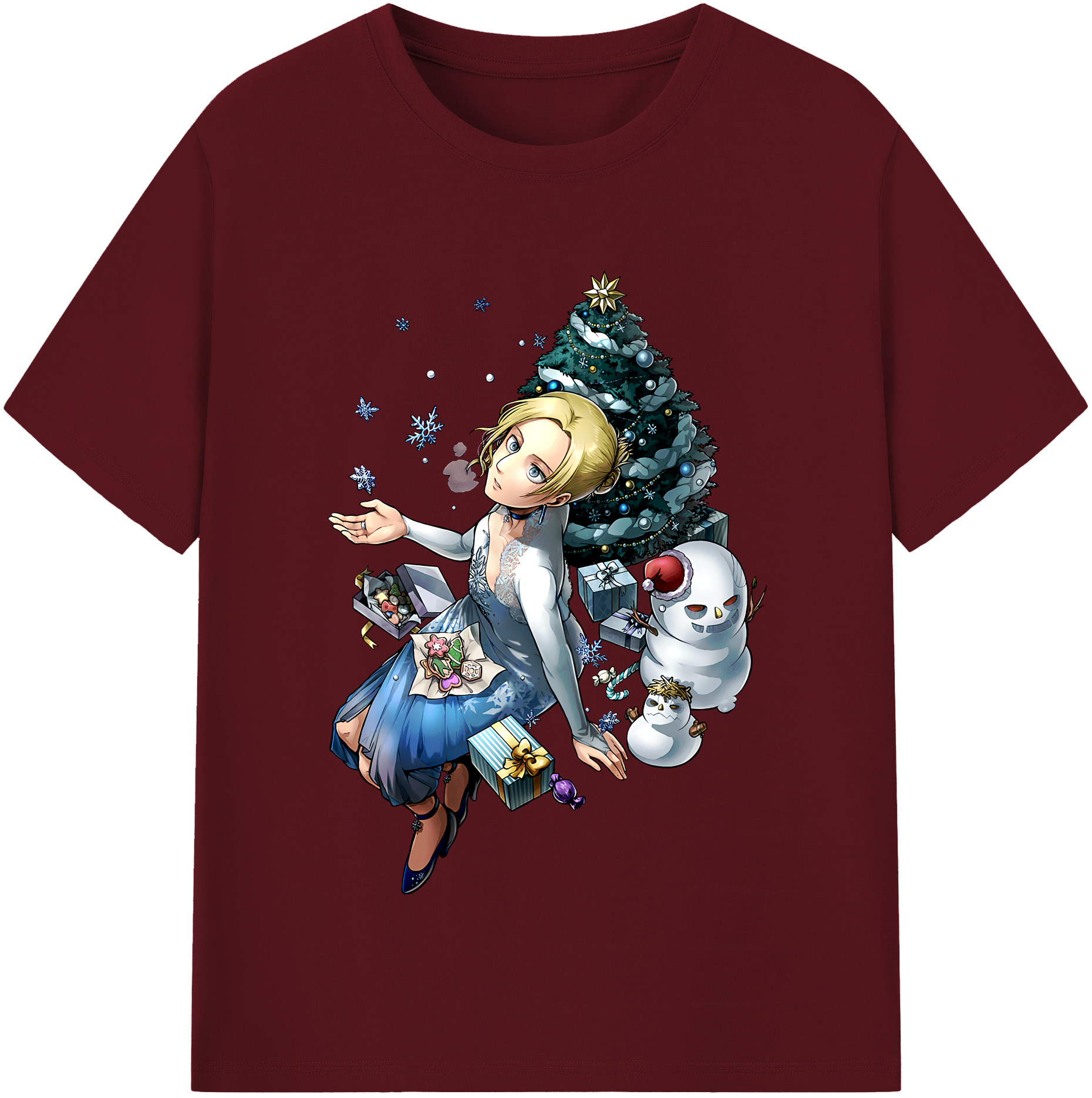 （画像用） 進撃の巨人 アニ・レオンハート Attack on Titan Annie Leonhart 綿100％半袖Tシャツ（フロントプリント）
